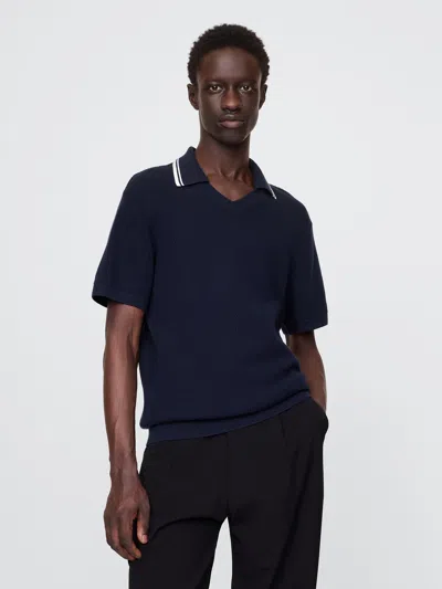 Gap Johnny-collar Sweater In Dark Night