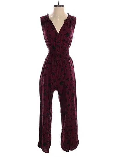 Pre-owned Gap Jumpsuit In Burgundy