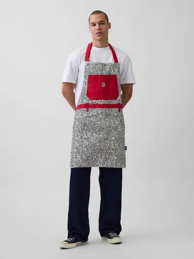 Gap Keith Haring Canvas Apron In White