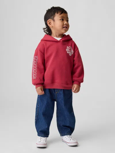 Gap Kids' Keith Haring Toddler Vintagesoft Hoodie In Red