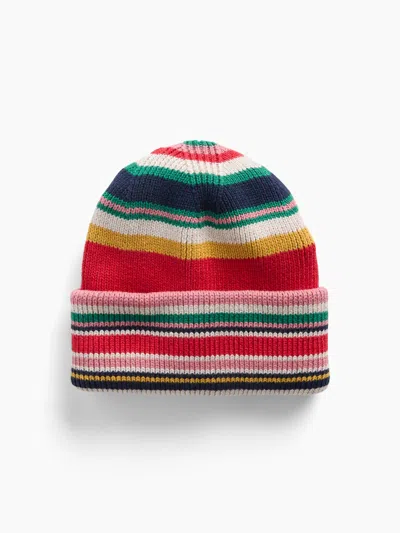 Gap Kids 100% Cotton Happy Stripe Beanie In Multi
