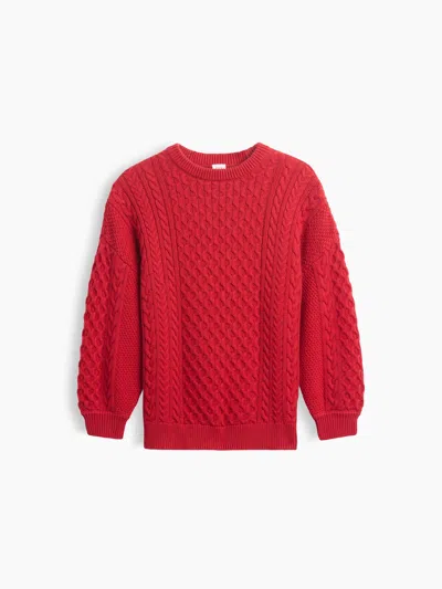 Gap Kids 100% Cotton Oversized Cable-knit Sweater In Multi