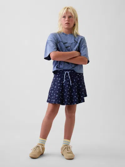 Gap Kids Active Skort In Navy Floral