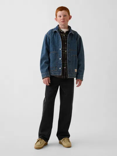 Gap Kids Baggy Jeans In Black Wash