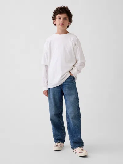 Gap Kids Baggy Jeans In Medium Wash