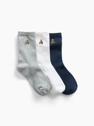 Gap Kids Brannan Bear Crew Socks (3-pack) In Multi