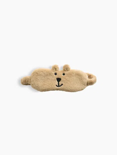 Gap Kids Brannan Bear Sherpa Eye Mask In Brown