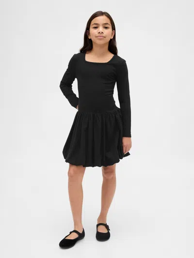 Gap Kids Bubble Dress In Black