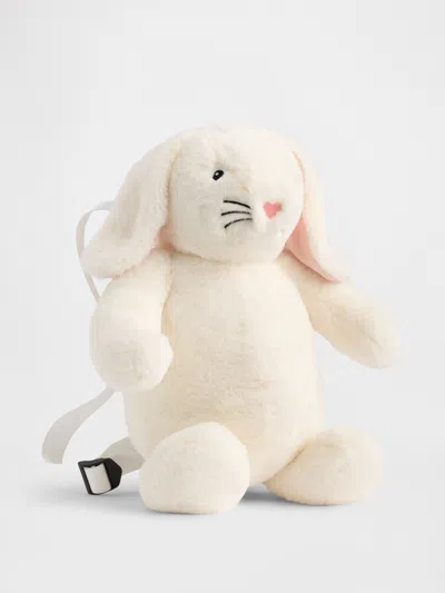 Gap Kids Bunny Backpack In Ivory Frost