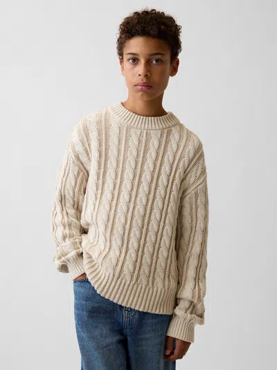 Gap Kids Cable-knit Sweater In Animal Print