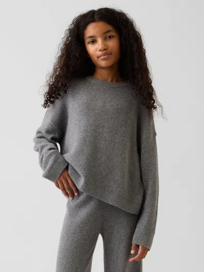 Gap Kids Cashsoft Oversized Sweater In Grey