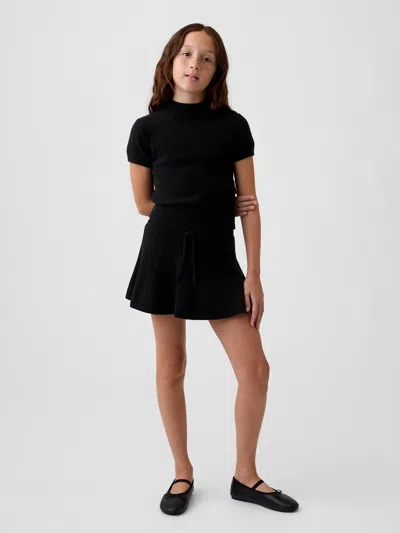 Gap Kids Cashsoft Sweater Skort In Black