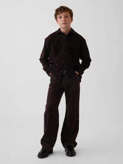 Gap Kids Corduroy '90s Loose Pants In Terra Brown