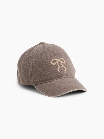 Gap Kids Denim Bow Baseball Hat In Gold