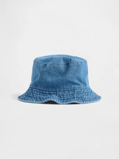 Gap Kids Denim Bucket Hat In Blue