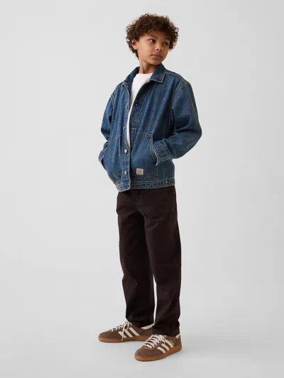 Gap Kids Double-knee Quick-dry Pants In Brown