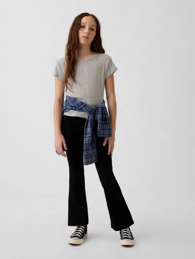 Gap Kids Flare Leggings In Black