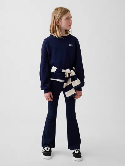 Gap Kids Flare Leggings In Navy Uniform