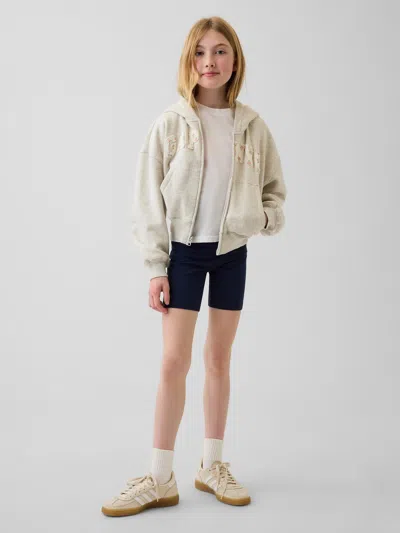 Gap Kids Foldover Bike Shorts In Navy Uniform