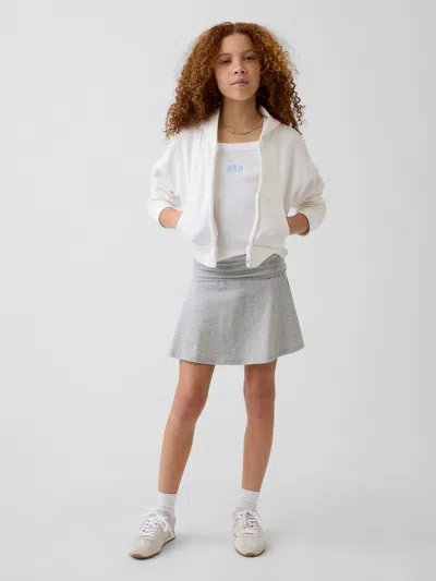 Gap Kids Foldover Skort In Grey