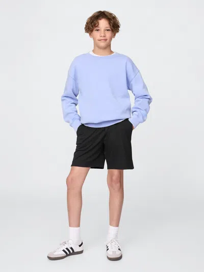 Gap Kids Fit 6" Recycled Mesh Easy Shorts In Black