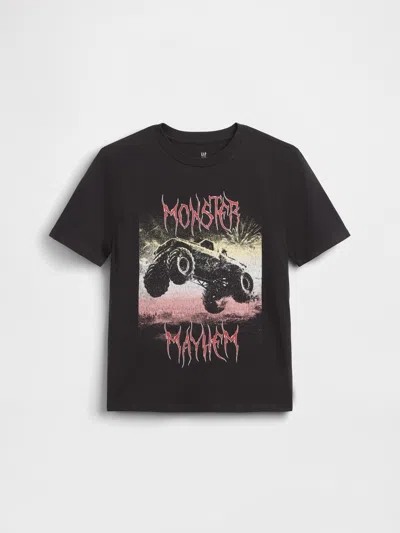 Gap Kids Graphic T-shirt In Black Truck