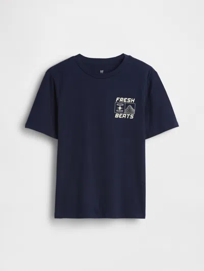 Gap Kids Graphic T-shirt In Dark Night