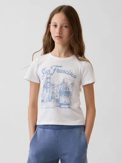 Gap Kids Graphic T-shirt In Off White