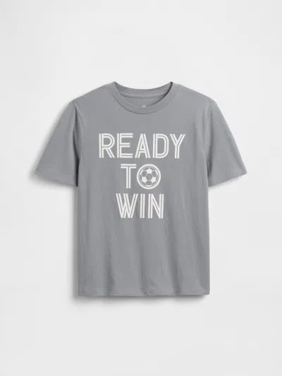 Gap Kids Graphic T-shirt In Pilot Grey