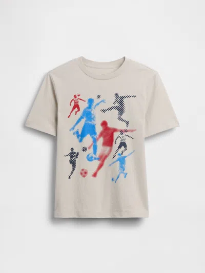 Gap Kids Graphic T-shirt In Regular Grey