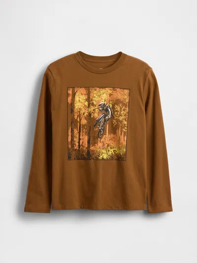 Gap Kids Graphic T-shirt In Rich Ginger