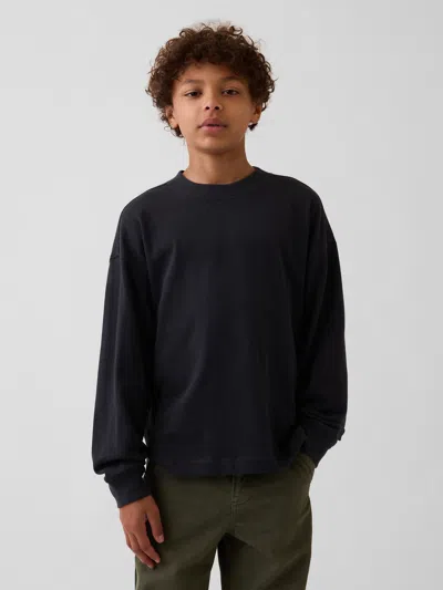 Gap Kids Heavyweight Oversized T-shirt In Black