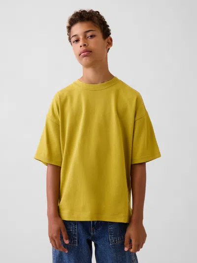 Gap Kids Heavyweight Oversized T-shirt In Golden