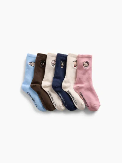 Gap Kids Hello Kitty And Friends Socks (6-pack) In Off White