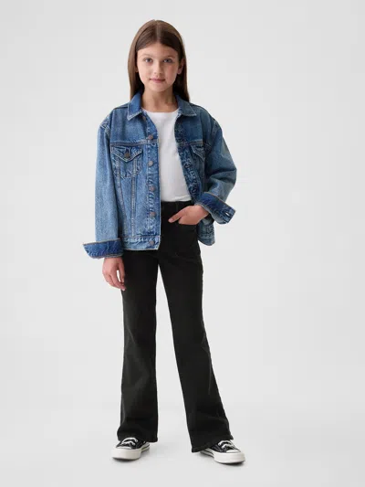 Gap Kids High Rise '70s Flare Jeans In Black Wash