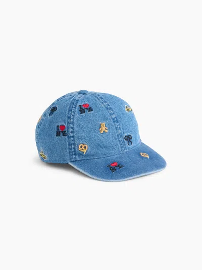 Gap Kids I Heart Ny Denim Baseball Hat In Black