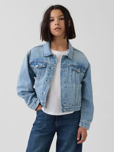 Gap Kids Icon Denim Jacket In Light Wash