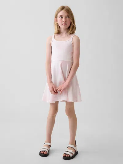 Gap Kids Jersey Tank Dress In Pink Tie Dye