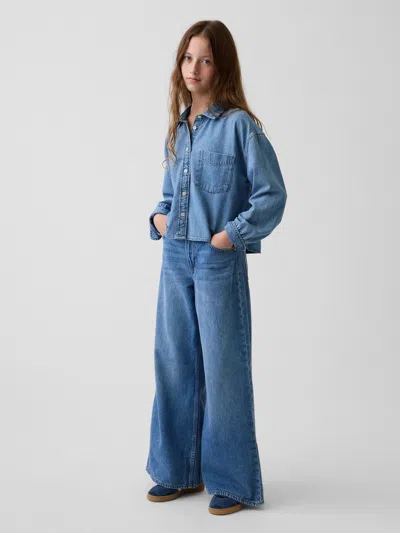 Gap Kids Low Rise Baggy Jeans In Medium Wash