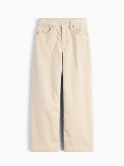 Gap Kids Low Rise Corduroy Stride Wide-leg Jeans In Moonstone