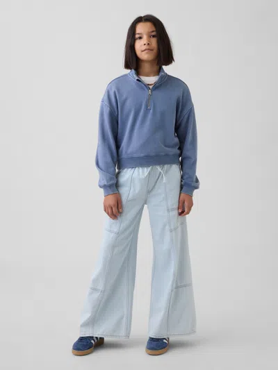 Gap Kids Low Rise Easy Baggy Jeans In Light Wash