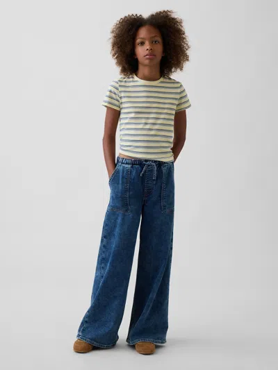 Gap Kids Low Rise Easy Baggy Jeans In Medium Wash