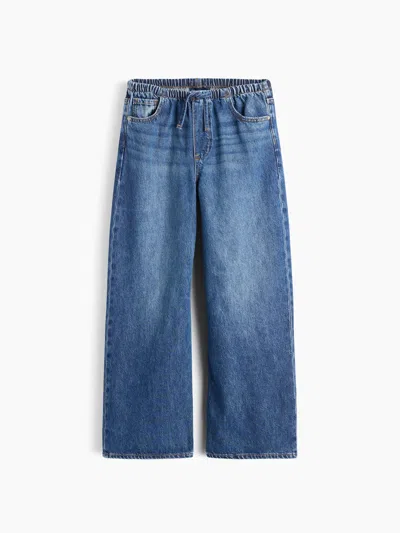 Gap Kids Low Rise Stride Easy Wide-leg Jeans In Blue