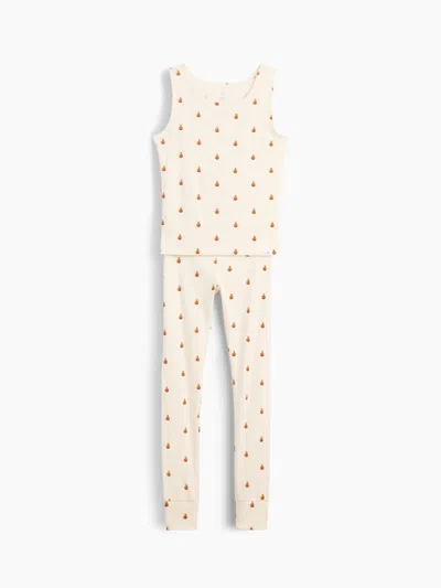 Gap Kids Organic Brushed Cotton Tank & Leggings Pj Set In Brannan Brown