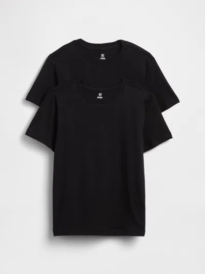 Gap Kids Organic Cotton Undershirt (2-pack) In Black