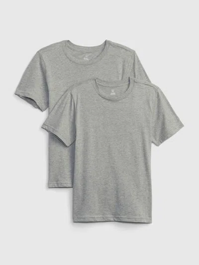 Gap Kids Organic Cotton Undershirt (2-pack) In Light Grey
