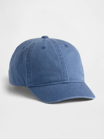 Gap Kids Overdye Baseball Hat In Blue