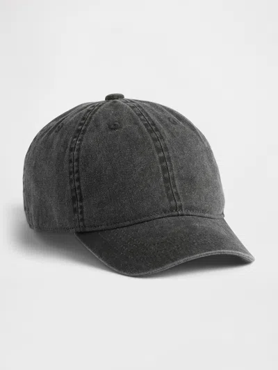 Gap Kids Overdye Baseball Hat In Gray