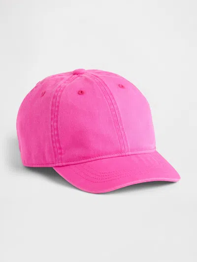 Gap Kids Overdye Baseball Hat In Pink