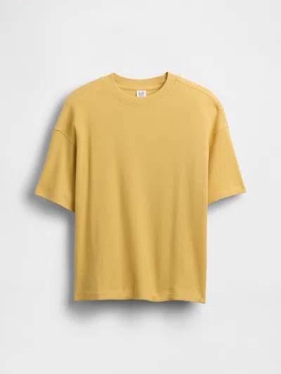 Gap Kids Oversized Waffle T-shirt In French Almond
